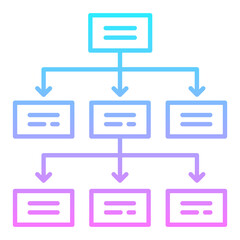 Work Workflow Gradient Icon