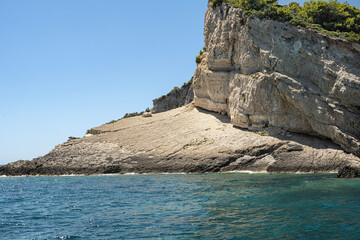 Fototapeta na wymiar Felsformation an der Küste der Insel Zakynthos, Griechenland