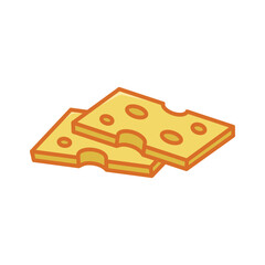 cheese icon vector design template in white background