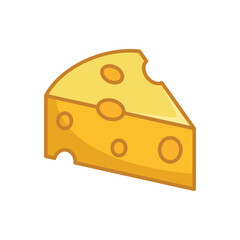 cheese icon vector design template in white background