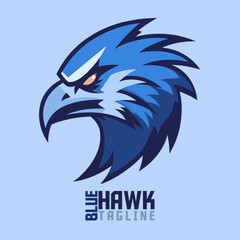 Dynamic Bird Mascots: Logo, Mascot, Illustration, and Vector Graphic for Sport and E-Sport Gaming Teams, Featuring Hawk, Eagle, and Falcon.