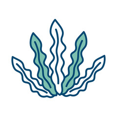 seaweed icon vector design template in white background © sugeng rawuh
