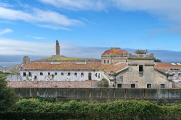 Fototapeta premium Building of the former Provincial Prison of Coruna Coruna, Galicia, Spain 08052023