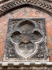 detail of the door of a church
