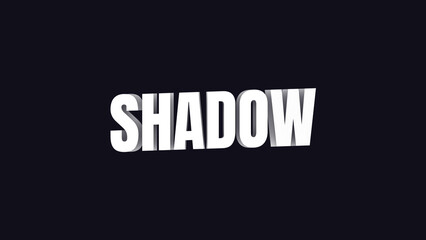 Shadow Text Animation