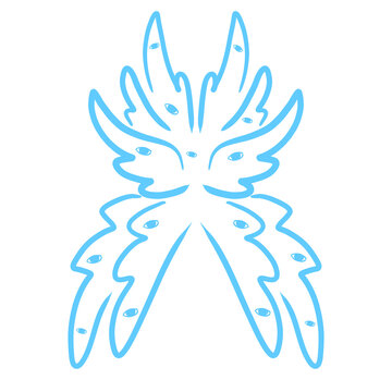 Angel Wings Doodle, Illustration