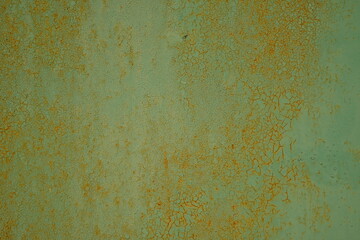 rusty surface of the wall close-up, paint iron rusted wall