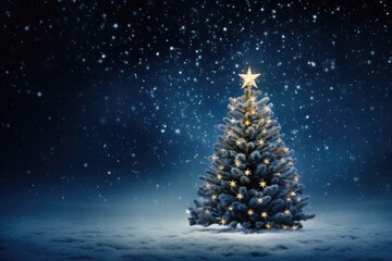 a beautifully decorated Christmas tree with a shining star on top