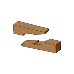 wood connection joints icon