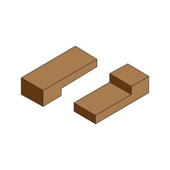 wood connection joints icon