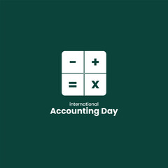 International Accounting Day. Accounting day creative concept. 