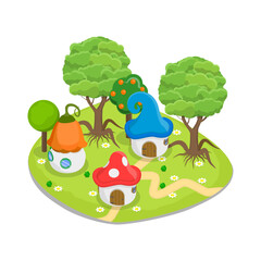 3D Isometric Flat Vector Set of Fairytale Characters and Items, Medieval Kingdom Objects Collection. Item 8