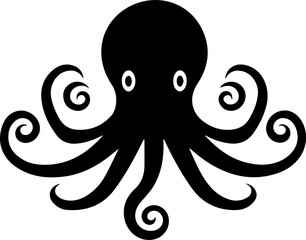 Obraz premium Octapus Flat Icon