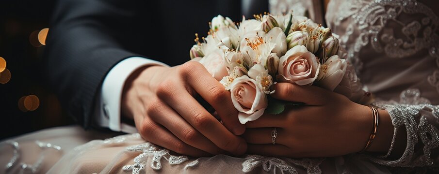 wedding rings are exchanged.