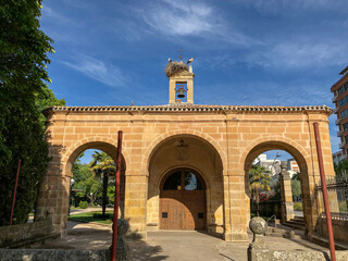 Fototapeta na wymiar Hermitage of Nuestra Señora de la Soledad de la Alameda de Cervantes.