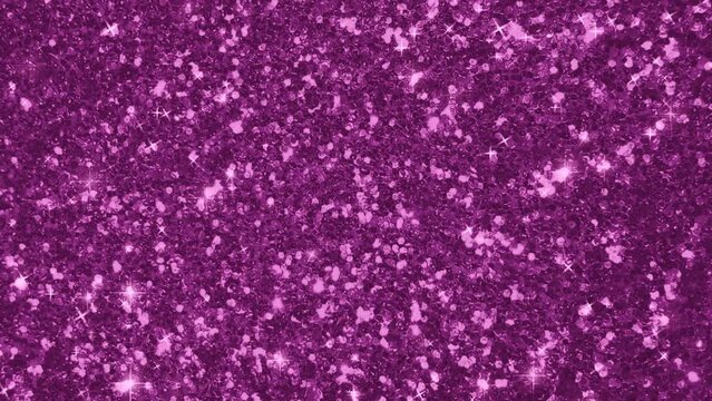 Glitter sparkles purple background loop