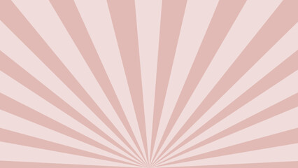 Pink retro background with rays