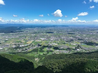 岐阜県 池田町 池田山からの眺め ドローン空撮