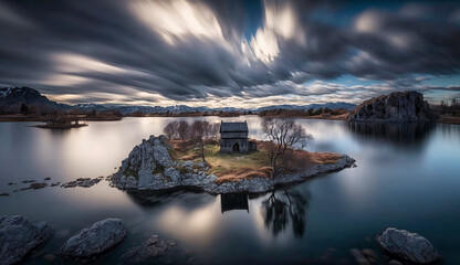 Landscapes with clouds long exposures golden hour blue hour