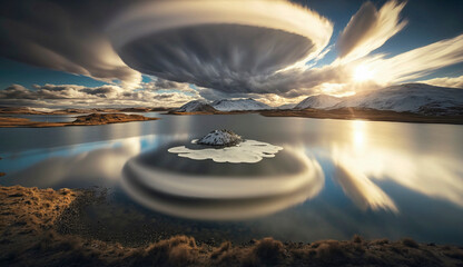 Landscapes with clouds long exposures golden hour blue hour