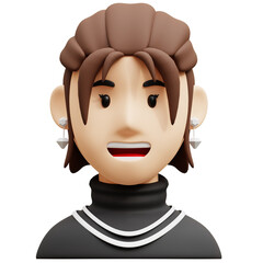 Luxury girl 3D Avatar Character Illustrations