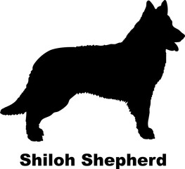  Shiloh Shepherd dog silhouette dog breeds Animals Pet breeds silhouette