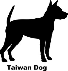 Taiwan Dog dog silhouette dog breeds Animals Pet breeds silhouette