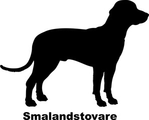 Smalandstovare dog silhouette dog breeds Animals Pet breeds silhouette