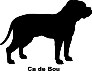 Ca de Bou dog silhouette dog breeds Animals Pet breeds silhouette