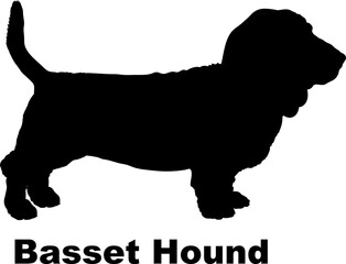 Basset Hound dog silhouette dog breeds Animals Pet breeds silhouette