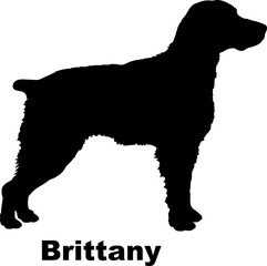 Brittany dog silhouette dog breeds Animals Pet breeds silhouette