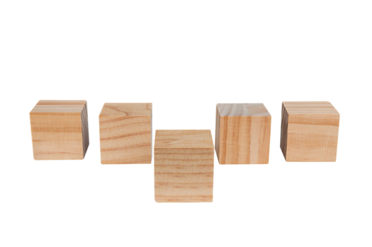 Wooden geometric shapes cube for conceptual design. Education game. isolated on a white background.PNG	