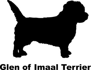 Glen of Imaal Terrier. dog silhouette dog breeds Animals Pet breeds silhouette