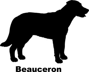 Beauceron dog silhouette dog breeds Animals Pet breeds silhouette