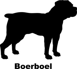 Boerboel dog silhouette dog breeds Animals Pet breeds silhouette