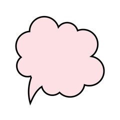 Cute Speech Bubble Illustration