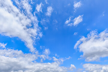 Beautiful sky cloud background in sunny day