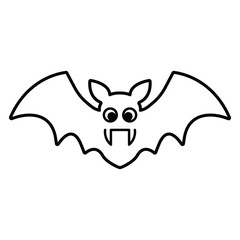 Bat icon vector on trendy design