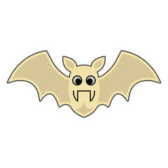 Bat icon vector on trendy design
