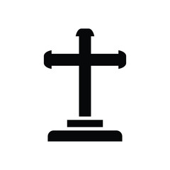 Tombstone icon vector illustration on trendy design