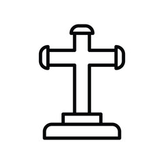 Tombstone icon vector illustration on trendy design