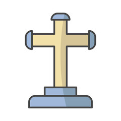 Tombstone icon vector illustration on trendy design