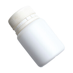 Medicine bottle isolated on a transparent background