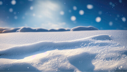 Fototapeta na wymiar Winder Wonderland, Winter with snow and sunshine