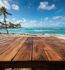 wooden pier on beach