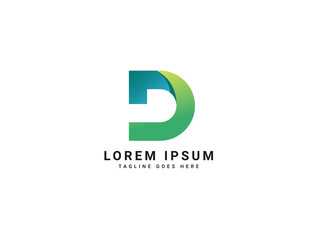 d modern letter logo