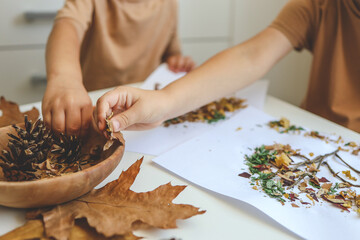 Children's creative activities, autumn idea