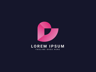 d modern letter logo