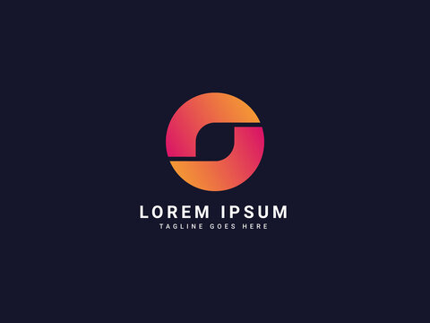 o modern letter logo