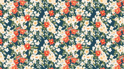 seamless pattern vintage flowers for fabric, textiles, clothing, wrapping paper,Flower Pattern, Floral Pattern, Seamless Pattern, flower